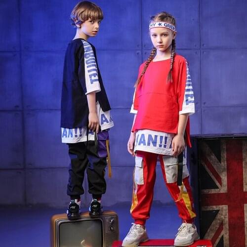 Pally elves 2020 Summer Children Clothing Set Boy Girl Fashion Dancewear Cargo Pants