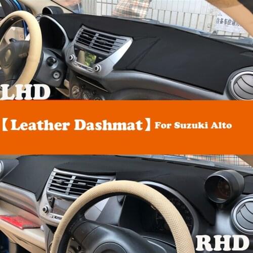 Leather Dashmat Accessories Car-Styling Dashboard Covers Pad Dash Mat Sunshade For Suzuki Celerio A-Star Alto 2009 2010-2014