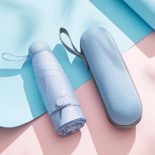 Mini Pocket Umbrella Women UV Small Umbrellas Rain Girl Waterproof Men Sun Parasol Paraguas Boy Travel Parapluie Kid Umbrella