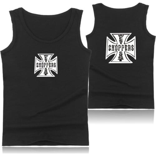 Paul Walker West Coast Choppers printed fitness tank top men bodybuilding sleeveless shirt fashion tank tops summer vest