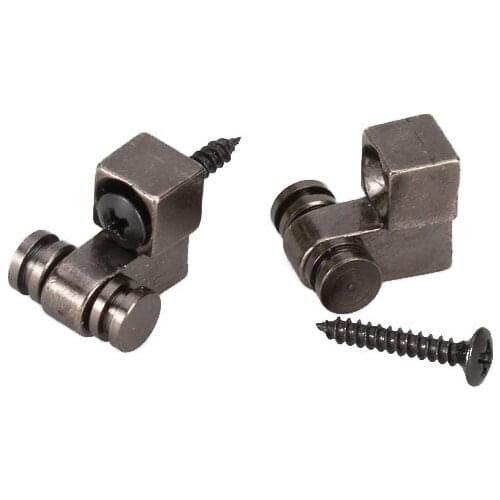 Set Of 2 Nickle Roller String Retainer Trees Guitar Parts Longer Life Of Strings