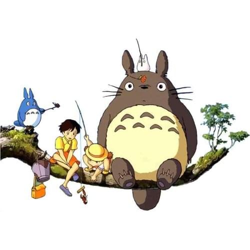 Dawasaru for My Neighbor Totoro Car Styling Stickers Car Accessories Decal Waterproof Scratch-proof Decoration 13cm*9cm
