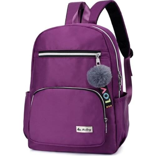 Backpack Women Nylon Waterproof Backpack Large Capacity Travel Backpack Pendant Mochila Feminina Sac A Dos Bagpack School Bags