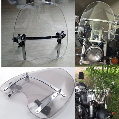 New moto bike motorcycle motorbike Windshield Windscreen For Harley Davidson Sportster Dyna Glide Softail XL 883 1200 X48 Clear