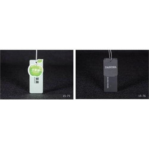 OEM custom logo brand garment clothing printed paper price hang tag for clothing clothes print swing luggage label tag JYYJ114