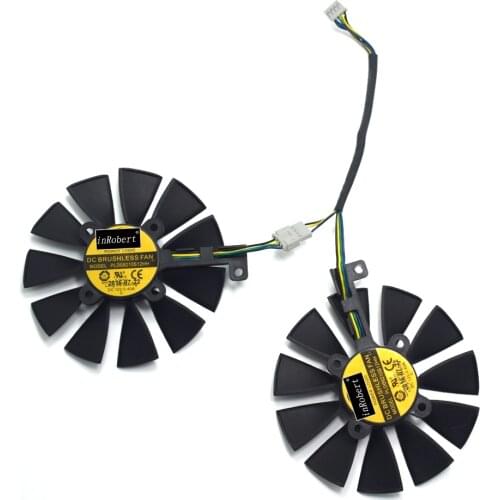 87mm PLD09210S12HH PLD09210B12HH RX480 O4G Cooler Fan Replace for ASUS STRIX RX580 GTX1070-O8G DUAL-RX480-O4G EX-RX570-O4G Card