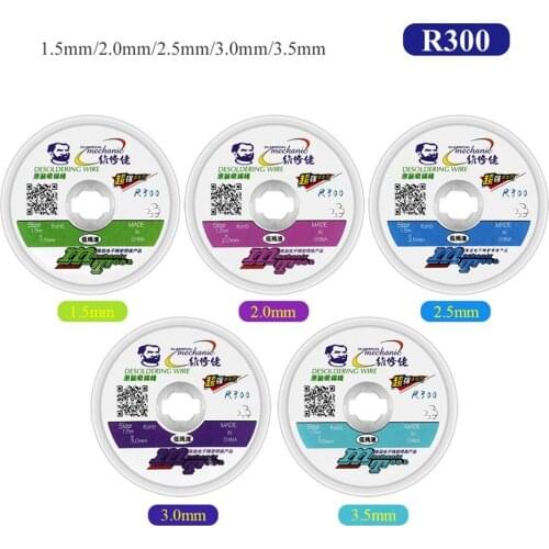 MECHANIC 1.5/2.0/2.5/3.0/3.5mm Width 1.5m Length Desoldering Braid Welding Remover Copper Solder Wick Wire Cord PCB Repair Tool