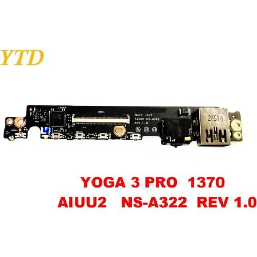 Original for Lenovo Yoga 3 PRO 1370 Audio board YOGA 3 PRO 1370 AIUU2 NS-A322 REV 1.0 tested good free shipping