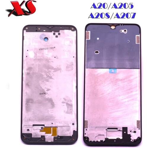 Front panel Bezel Frame Faceplate Housing Replacement for Samsung Galaxy A20S A20 A205F A205FN A205DS A207F A207DS A207G