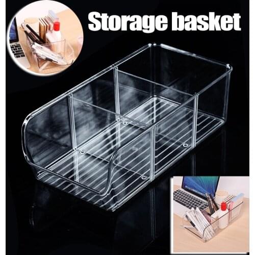 Transparent Organizer Trays Multifunctional Storage Box Durable Container For Kitchen Bedroom Bathroom xqmg torage Boxes & Bins
