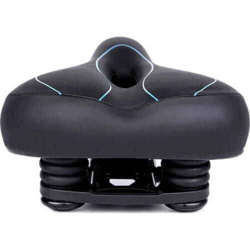 S18 PVC MTB Mountain Road Leather Bicycle Seats Men Women Pad Cycling Part Bicycle Saddle No tail light Breathable