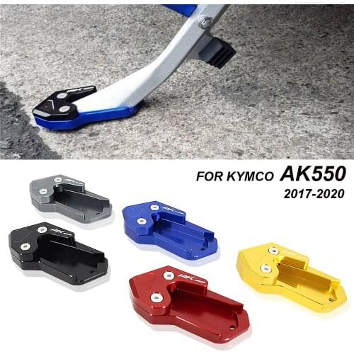 2017 2018 2019 2020 Motorcycle Kickstand Foot Side Stand Extension Pad Support Plate For KYMCO AK550 AK 550