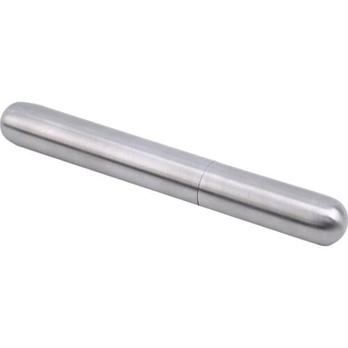 Top Grade Exquisite Thicken Stainless Steel Cigar Tube Box Tubular Cigarettes Holder Portable Smoking Accessories Cigar Gadgets