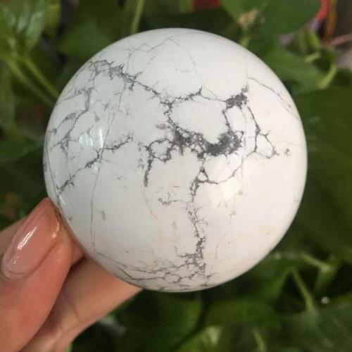 High Quality Natural Howlite Ball Reiki Ball Healing Sphere Crystal Stone For Decoration Gift