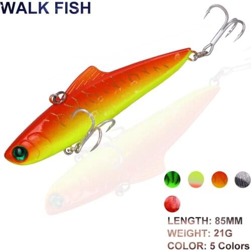 WALK FISH 85mm/12g Fishing Lure VIB Vibration Fishing Lures Sinking Hard Baits Wobblers Winter Fishing Baits Fishing Tools