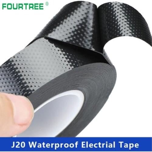 1PCS J20 High Pressure Self-Adhesive Rubber Electrical Tape PVC Waterproof Insulated Bonding Black Chemicals