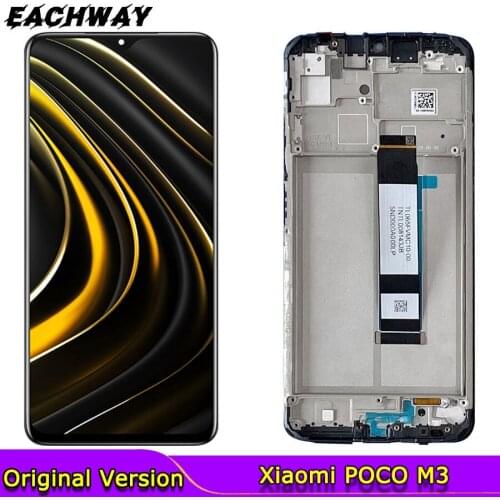 6.53" Original New Poco M3 LCD For Xiaomi Poco M3 LCD Display Touch Screen Panel Digitizer Repair Parts For Xiaom iPoco M3 LCD