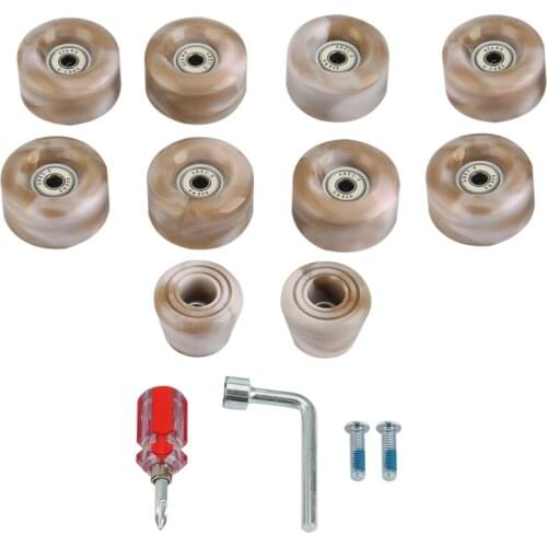 8 Pack 82A Roller Skate Wheels 32 X 58Mm,Skate Wheels With Bearings Installed Double Row Skating Accessories