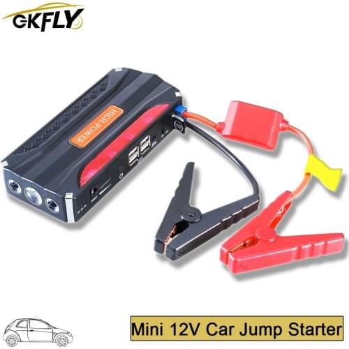 GKFLY Car Jump Starter 12V Auto Start Battery Starting Device Car Battery Booster Power Bank For Car Battery Charger 4USB LED