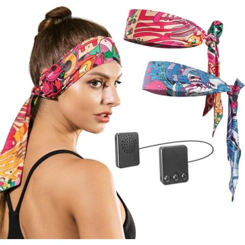 Wireless Bluetooth Music Band Scarf For Bluetooth Headband Sports Comfortable Headscarf For Running Yoga Street Drop Shipping