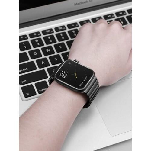 Link Bracelet for Apple Watch band 44 mm 40mm iWatch band 42mm 38mm Stainless Steel metal strap Apple watch series 5 4 3 42 44mm