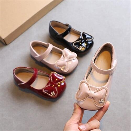 Childrens Casual Shoes for Girls Shoes Kids Leather Flats PU Flowers Leather Oxfords British Design Lace-up Snekaers for Formal