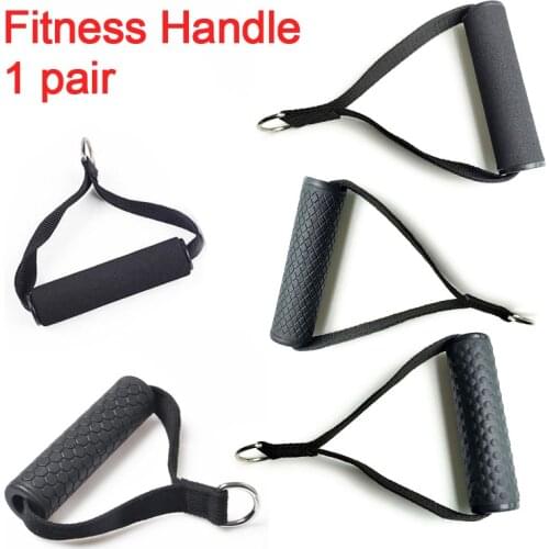 Home Gym Lat Pull Down Handle Portable Fitness Sport Training Sponge Grips Triceps Rope Pully Cable Machine Equipment Attachment