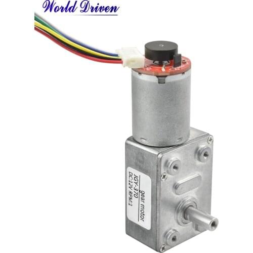 JGY370 Encoder Dc 12v Speed Control Table 12 Rpm Gear V Fan Motor