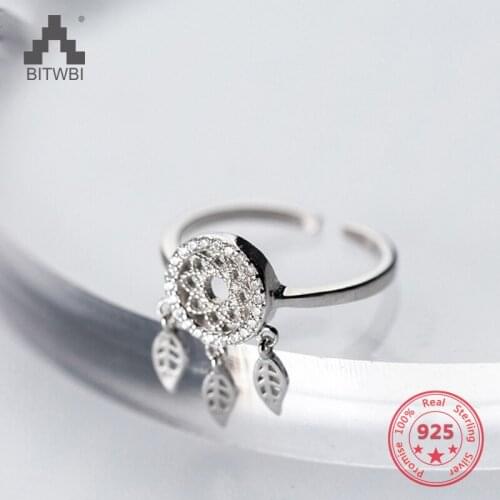 Korea New Design S925 Sterling Silver Simple Fashion Fantacy Flower Open Ring Jewelry for Women