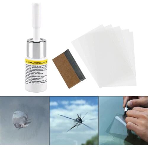 Cracked Glass Repair Kit Windshield Crack Nano Repair Kits DIY Car Window Repair Tools Glass Repair Kit Glass Scratch Remover