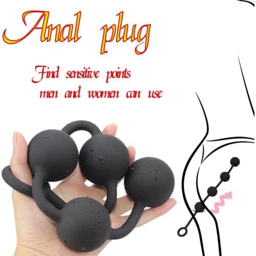Huge Silicone Long Anal Balls Large Beads Anus Butt Plug Anal Sex Toys For Woman Anal Expander Prostate Massager Erotic Sexshop