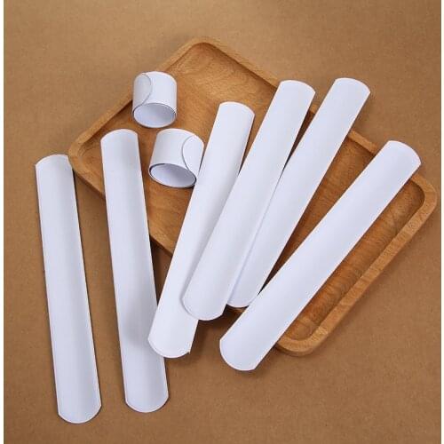 Sansango 30Pcs Diy Blank Slap Bracelets Party Gifts Toys for Kids Painting Graffiti