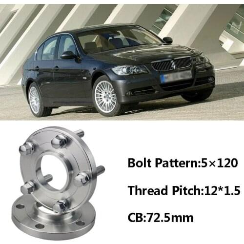 High Quality 2pcs New 5x120 72.5CB Centric Wheel Spacer Hubs M12*1.5 Bolts For BMW E85 E82 E87 E89 E81 E36 E30 E65 E60 E64 E66