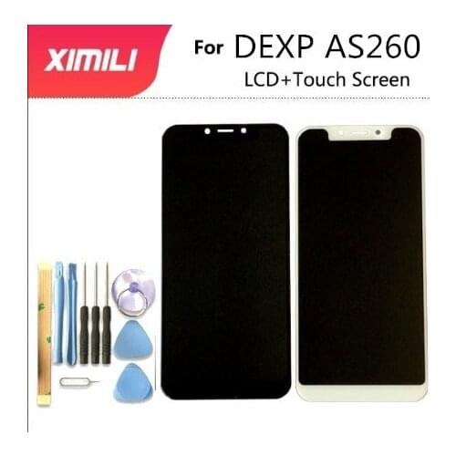 100% Tested New For DEXP AS260 LCD Display+Touch Screen Digitizer Assembly 100% Original LCD+Touch Digitizer for as260+Tools +3M