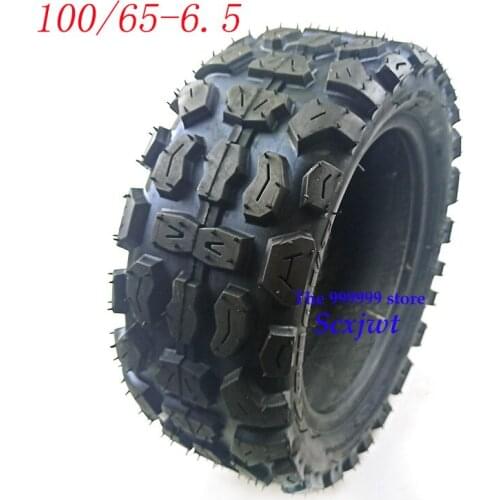 11Inch 100/65-6.5 Tire Vacuum Tubeless Tyre for Electric Scooter Dualtron 90 / 65-6.5 Widened Wear-resisting Off-Road Tire Parts