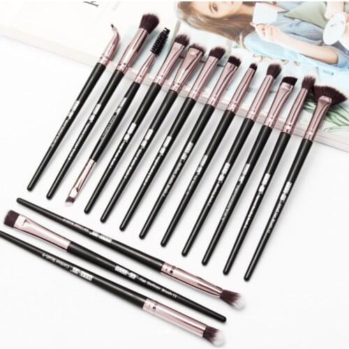 15pcs Beauty Makeup Brushes Eye Cosmetic Brush With 4pcs Drop-shaped Powder Puff Soft Makeup Brushes Makeup Egg Set