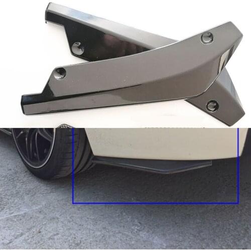 2 pieces Universal rear bumper lip spoiler diffuser for Mercedes-Benz A B C E S G M ML GLK CL CLK CLS E GL R SL SLK SLS-class