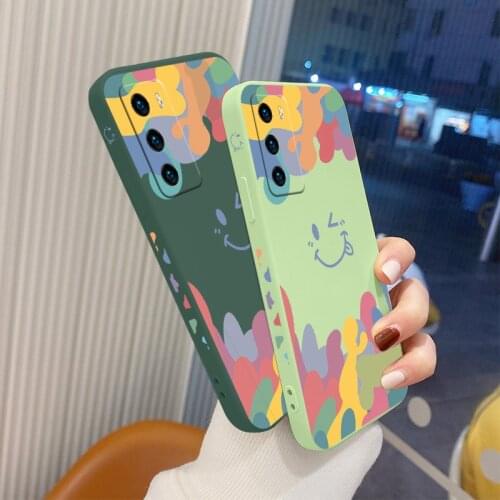 Watercolor Soft Case For Huawei P40 P30 P20 Pro Lite Mate 40 30 20 Pro Lite P Smart 2021 Y7A Liquid Silicone Phone Cover