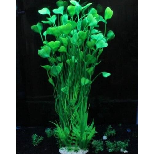 Large plastic aquatic plants decoration in aquarium kelp spiral sea bath