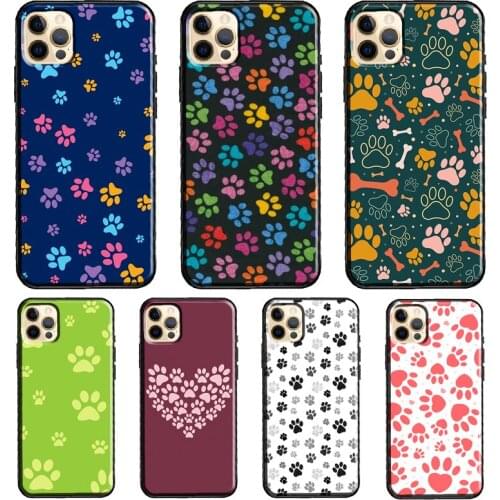 Cartoon Dog Foot Paw Phone Case For iPhone 11 Pro Max XS XR X 12 Mini SE 2020 6S 7 8 Plus 12 Pro Max Cover