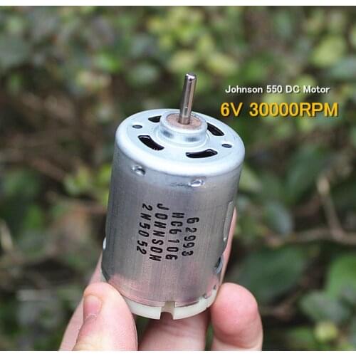 Johnson 550 High speed DC Motor 3V 6V 30000rpm High Power tool motor