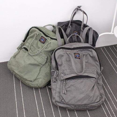 Washing Canvas Backpack Student Bag Leisure Hiking Backpack Laptop Bag