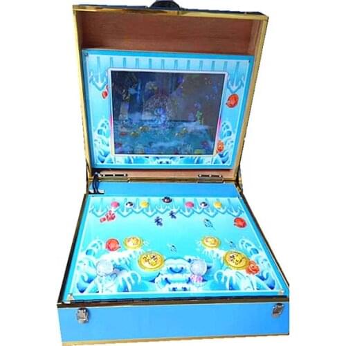 California Inexpensive 2 Player Mini Fish Game Gambling Table 26 in 1 Fishing Game Machine with Shipping