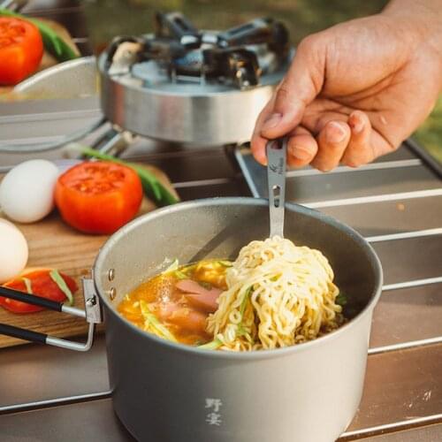 Outdoor Picnic Instant Noodle Pot Hiking and self-driving climbing pot Backpacker single pot 0.8L New product boiling water pot