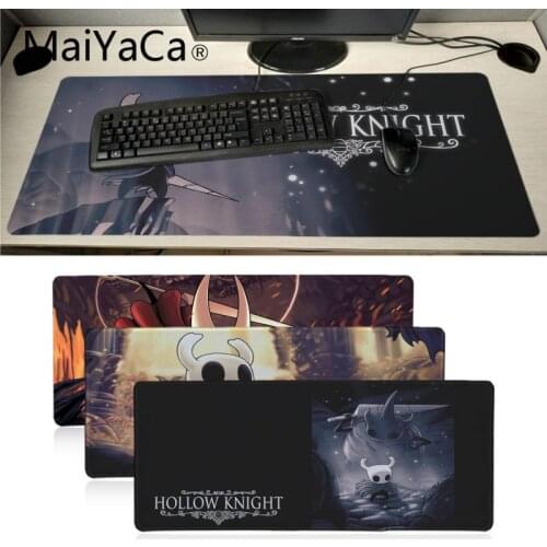 MaiYaCa hollow knight Office Mice Gamer Mouse Pad Anti-slip Rubber Gaming Mouse Mat xl xxl 600x300mm for Lol world of warcraft