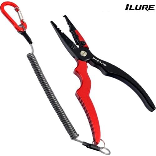 Multifunctional Fishing Pliers Aluminium Hook Remover Split Ring Cutters Rustproof Saltwater Tools fisher tackle