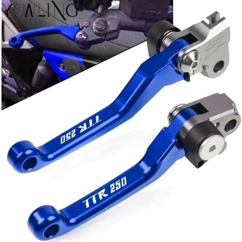 Motorbike CNC Aluminum handle Folding Brake Clutch Lever For YAMAHA TTR250 TTR 250 1993 1994 1995 1996 1997 Dirt Bike Motocross