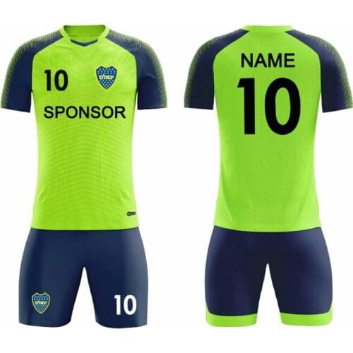 2019 Adult Football Jerseys Men Soccer Sets Short Sleeve Jersey Shorts Kits Custom Football Uniforms Soccer Training Tracksuit