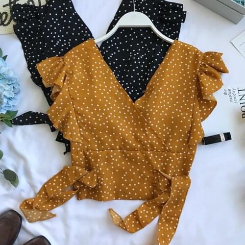 Блузки в горошек New Veeliya China At AliExpress