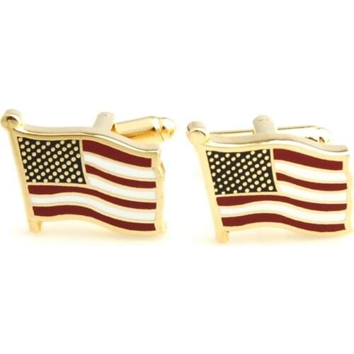 YH-426 Novelty American Flag,Democratic and Republican Party,I LOVE NEW YORK Cufflink